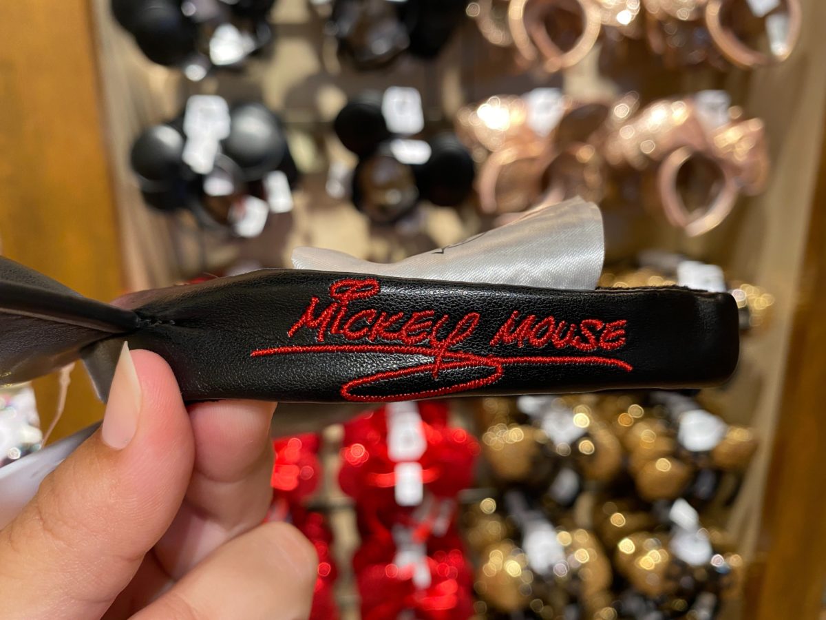 leather mickey ear headband