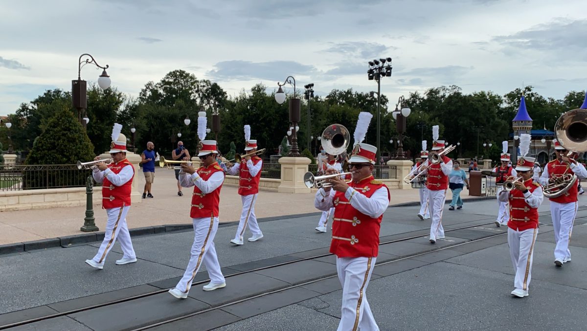 main street philharmonic marching band magic kingdom reopening 1