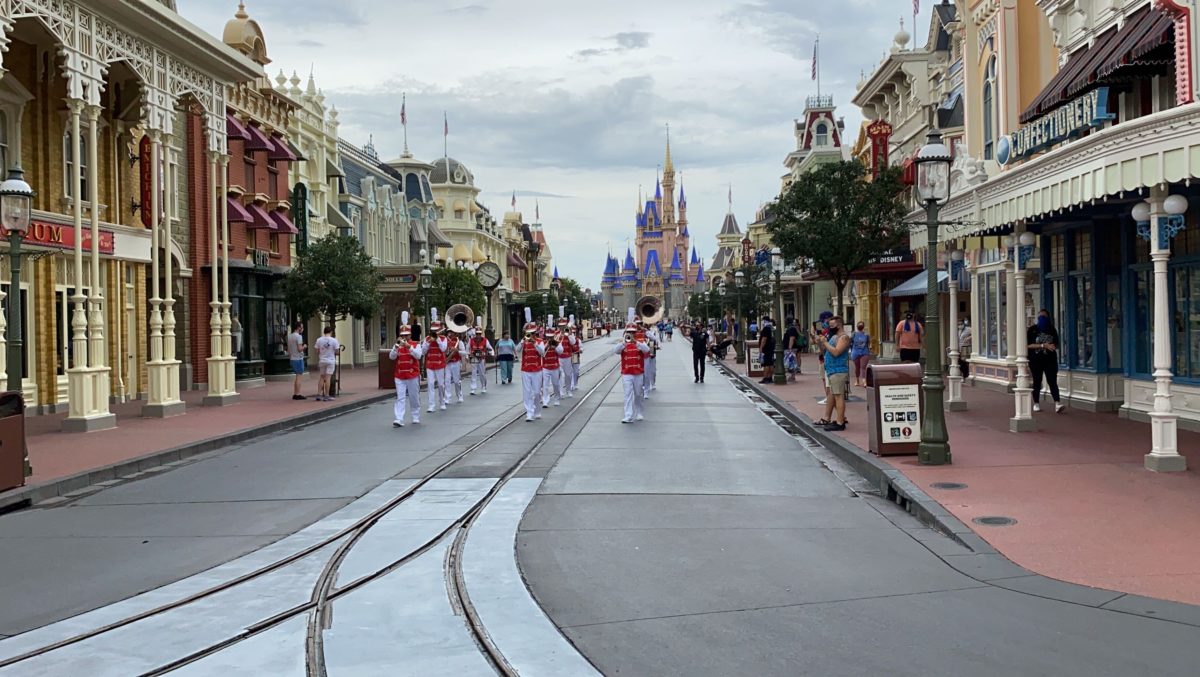 main street philharmonic marching band magic kingdom reopening 11