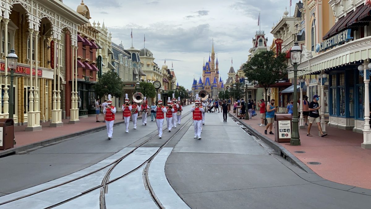 main street philharmonic marching band magic kingdom reopening 13