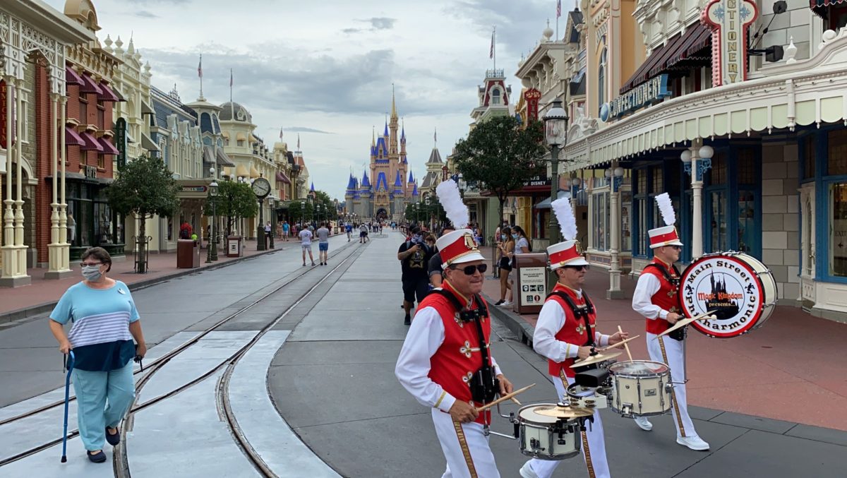 main street philharmonic marching band magic kingdom reopening 9