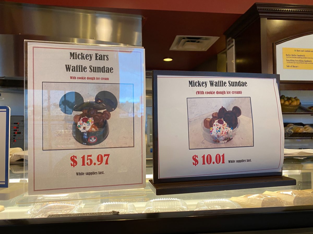 mickey waffle sundae boardwalk bakery disneys boardwalk 1