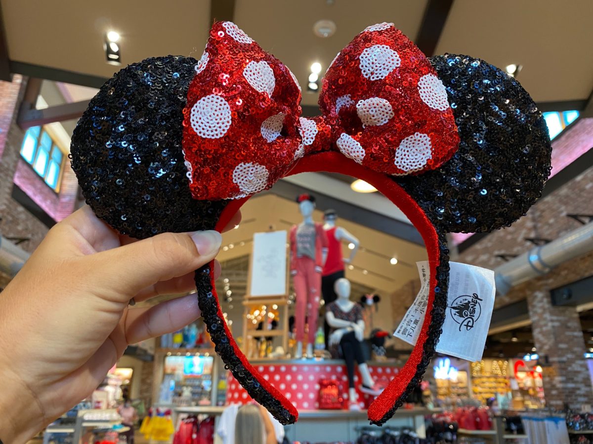 PHOTOS: New Classic Sequin Minnie Mouse Ears Sparkle at Disney Springs ...