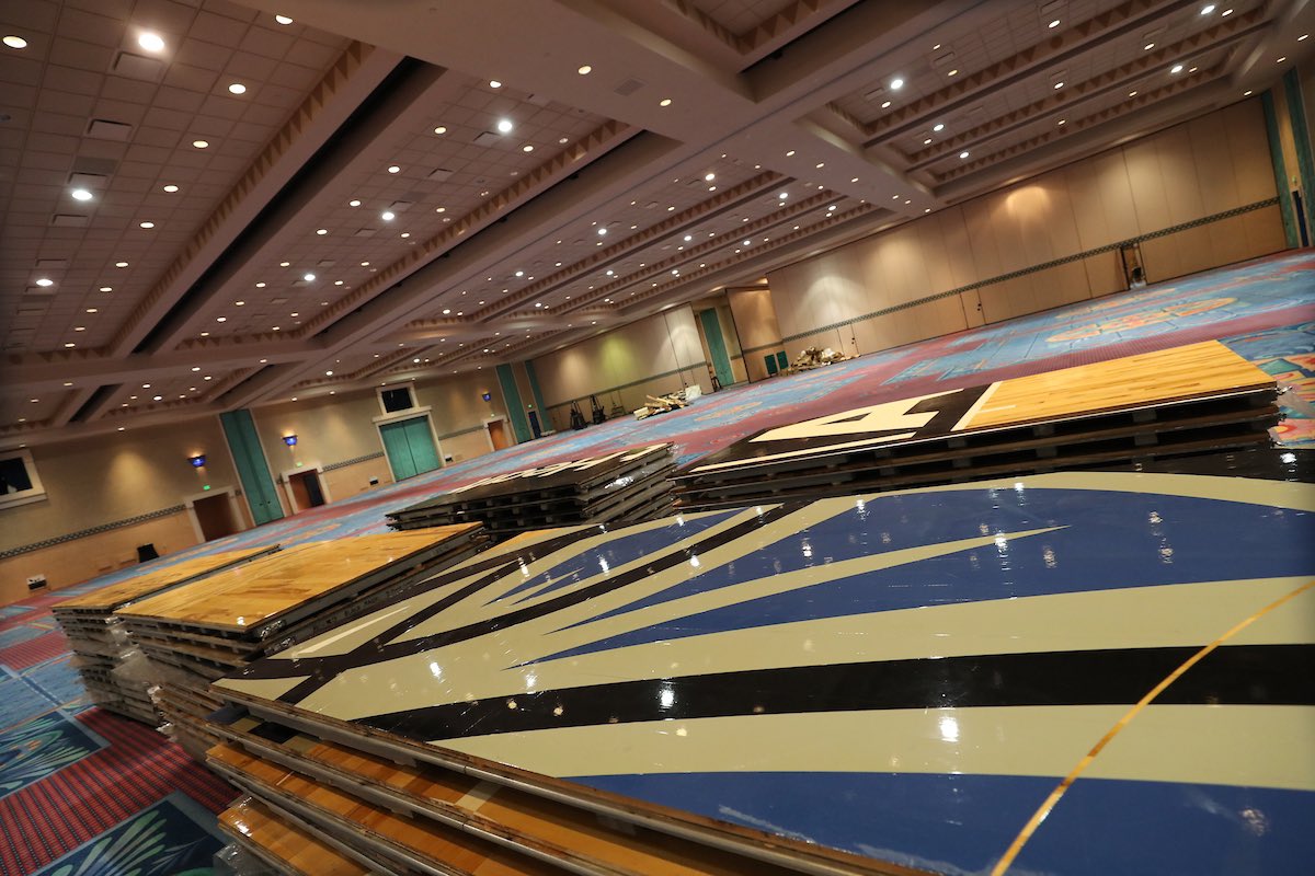 nba coronado springs court installation july 2 3