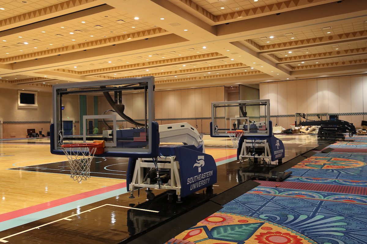 nba coronado springs court installation july 2 4