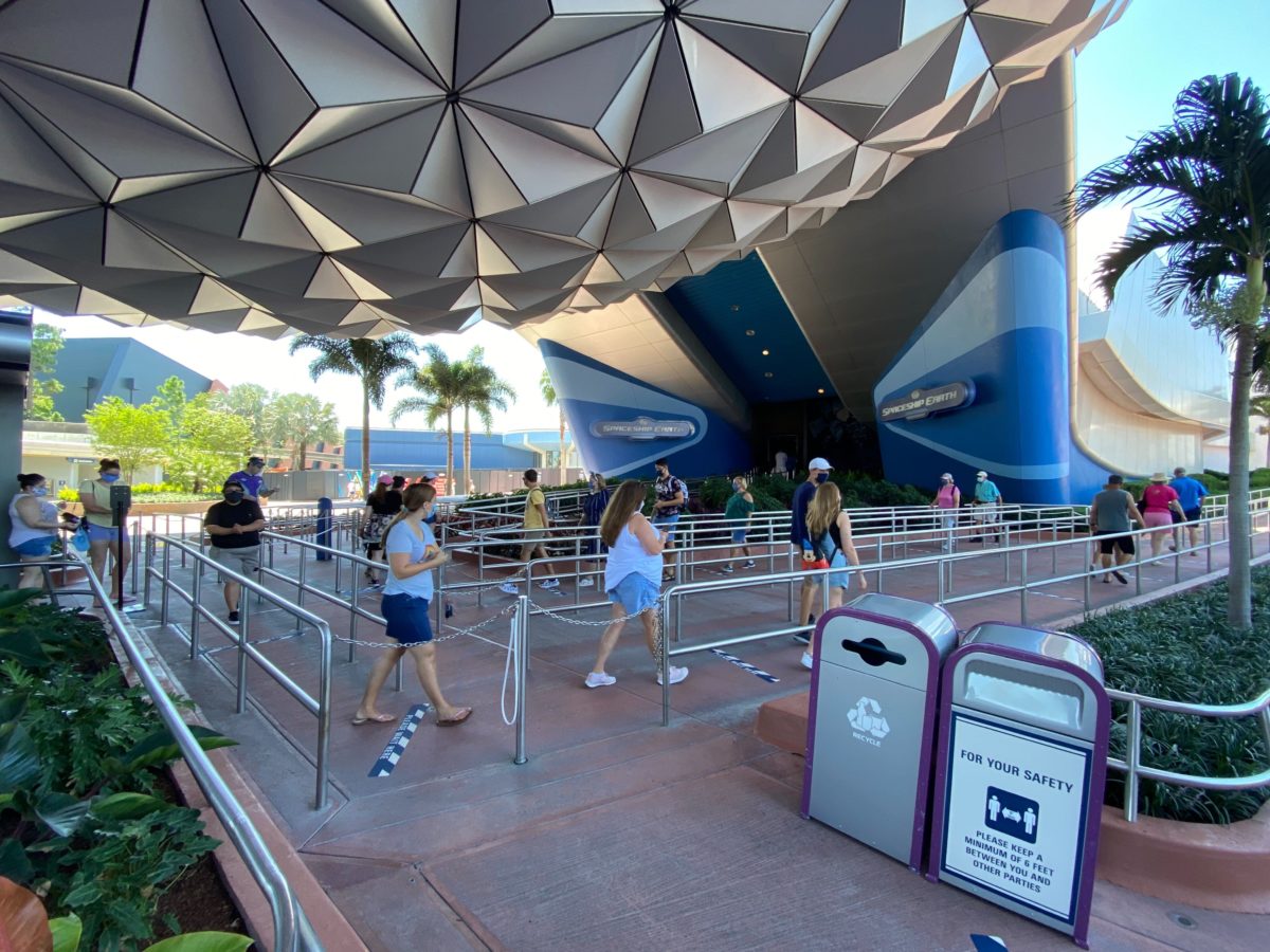 PHOTOS: Spaceship Earth Reopens at EPCOT With Seating Modifications and ...