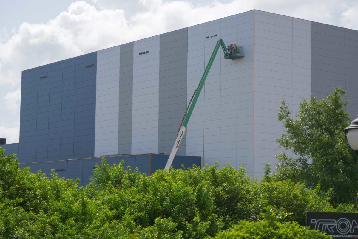 tron lightcycle run construction july 7th 2020 magic kingdom 1