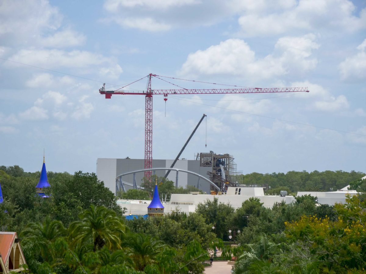 tron lightcycle run construction july 7th 2020 magic kingdom 10