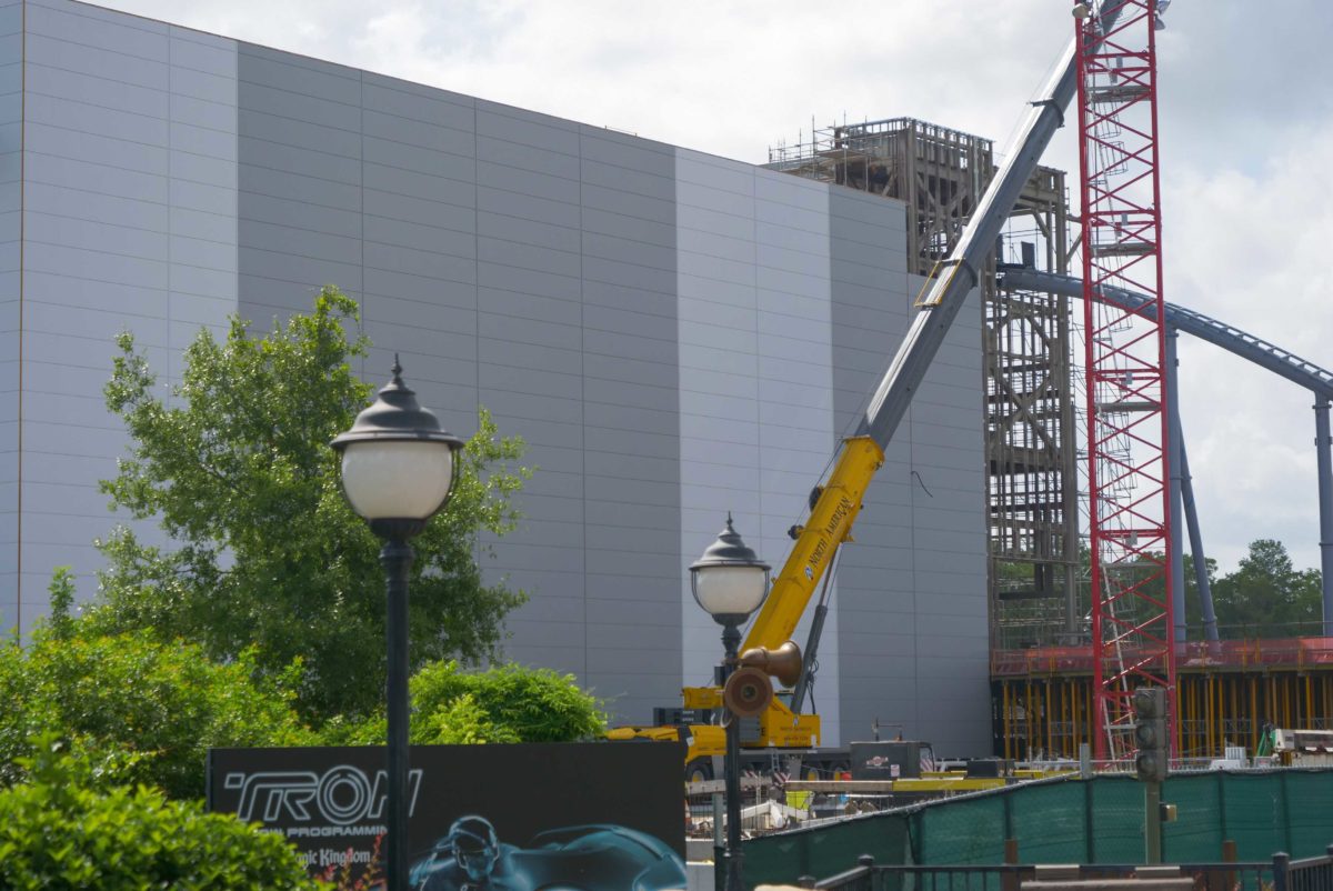 tron lightcycle run construction july 7th 2020 magic kingdom 2