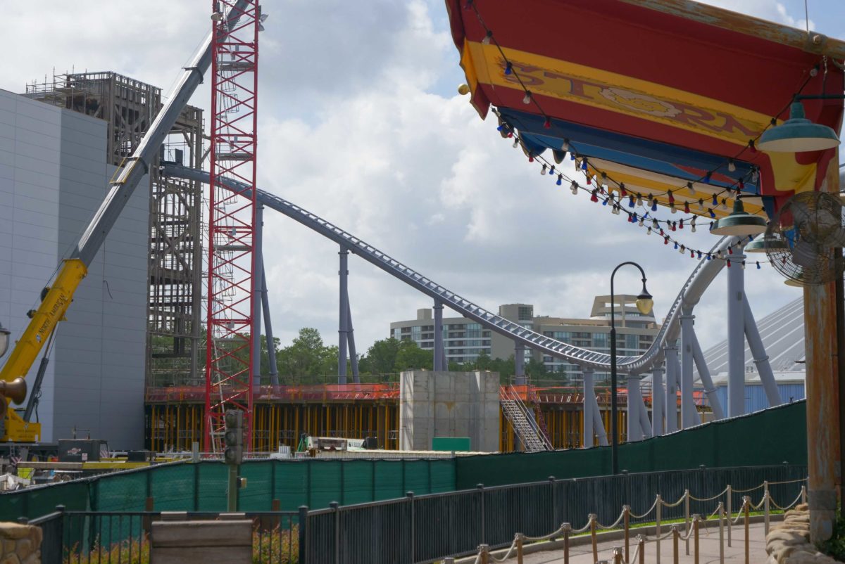 tron lightcycle run construction july 7th 2020 magic kingdom 3