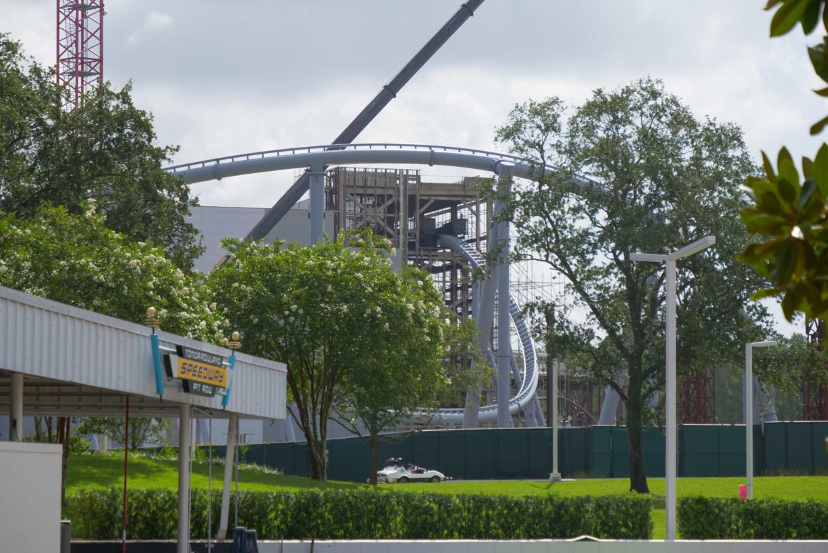 tron lightcycle run construction july 7th 2020 magic kingdom 5