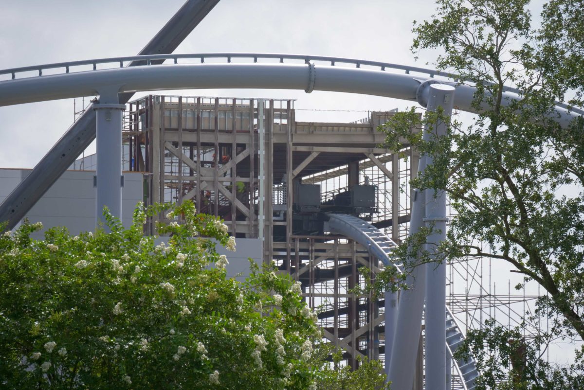 tron lightcycle run construction july 7th 2020 magic kingdom 6