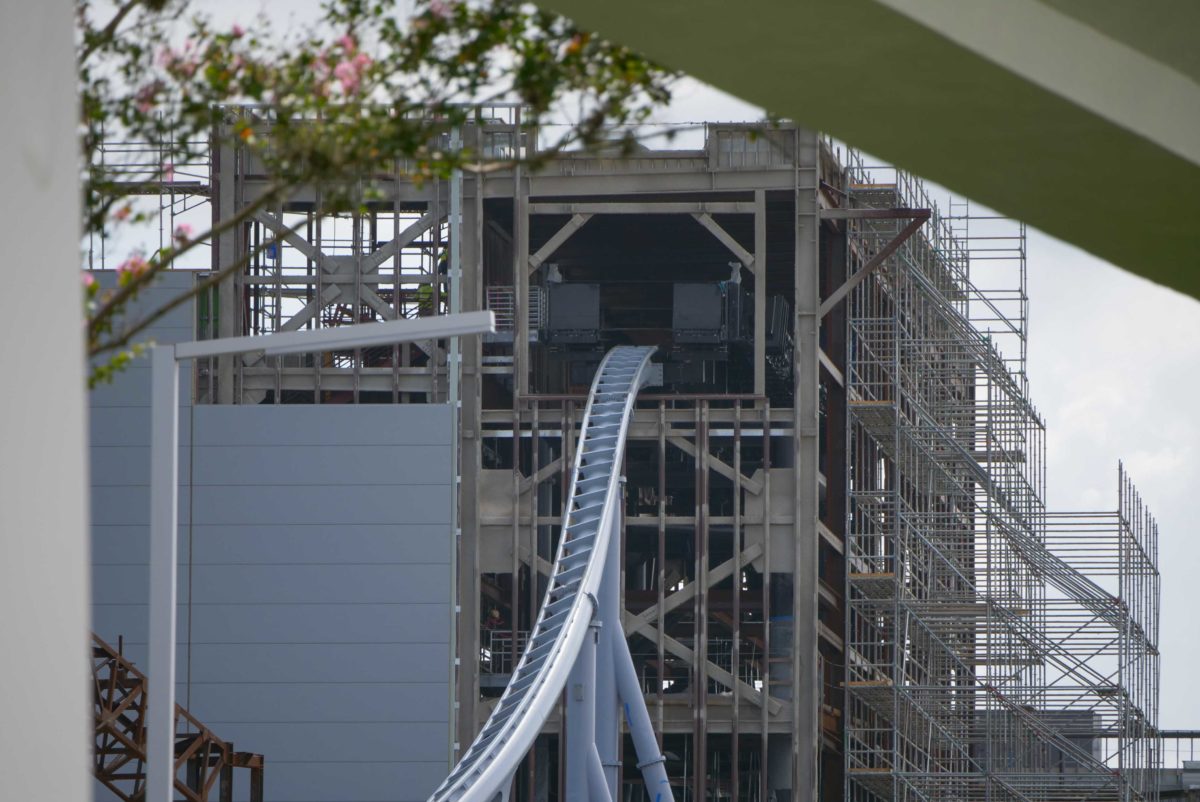 tron lightcycle run construction july 7th 2020 magic kingdom 7