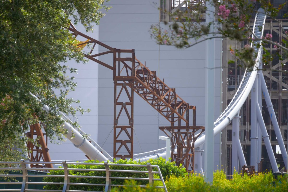 tron lightcycle run construction july 7th 2020 magic kingdom 8