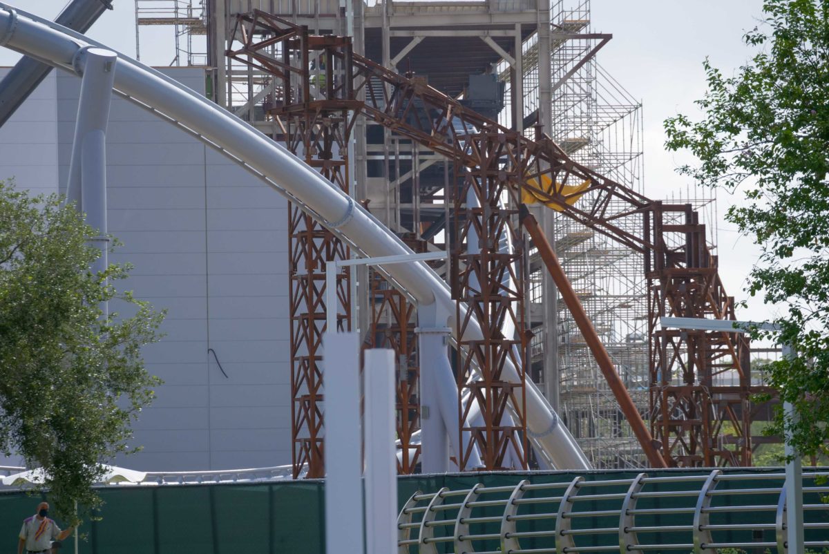 tron lightcycle run construction july 7th 2020 magic kingdom 9