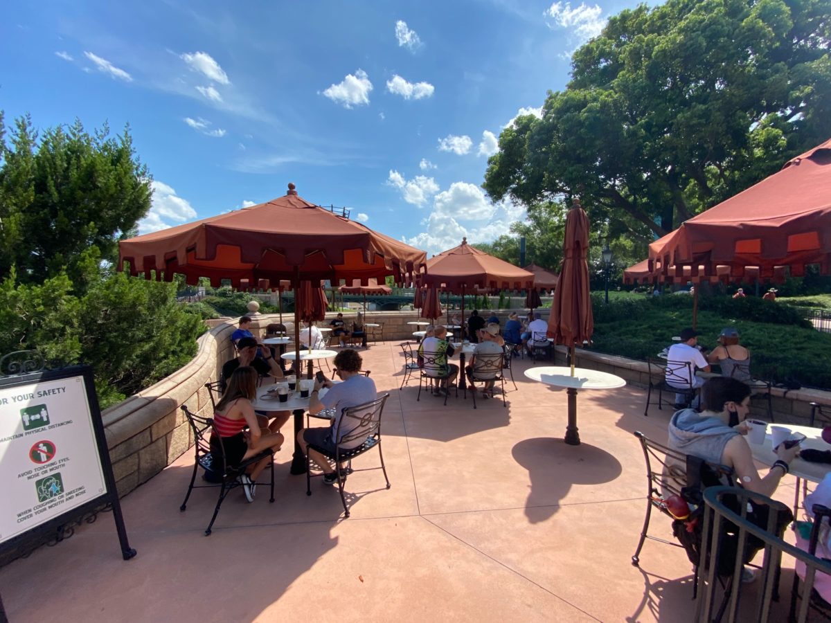 united kingdom pavilion face mask relaxation station epcot 5