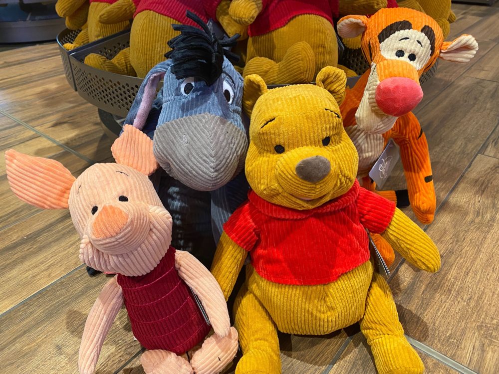 winnie the pooh corduroy plushes