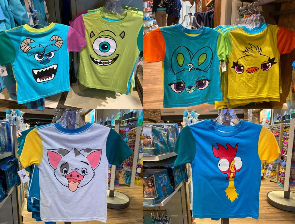 disney character shirts